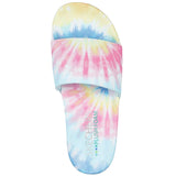Skechers Women's 119221 Pop Ups Trendy Tie Dye Plush Foam Sandals ThatShoeStore