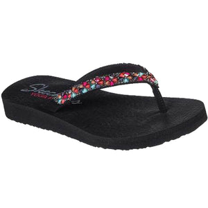 Skechers Women's 31559 Meditation Daisy Delight Vegan Yoga Foam Sandals