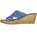 Skechers Women's 32968 Beverlee Vacation Mode Luxe Foam Wedge Sandals ThatShoeStore