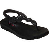 Skechers Women's 31755 Meditation Stars Sparkle Yoga Foam Thong Sandals ThatShoeStore