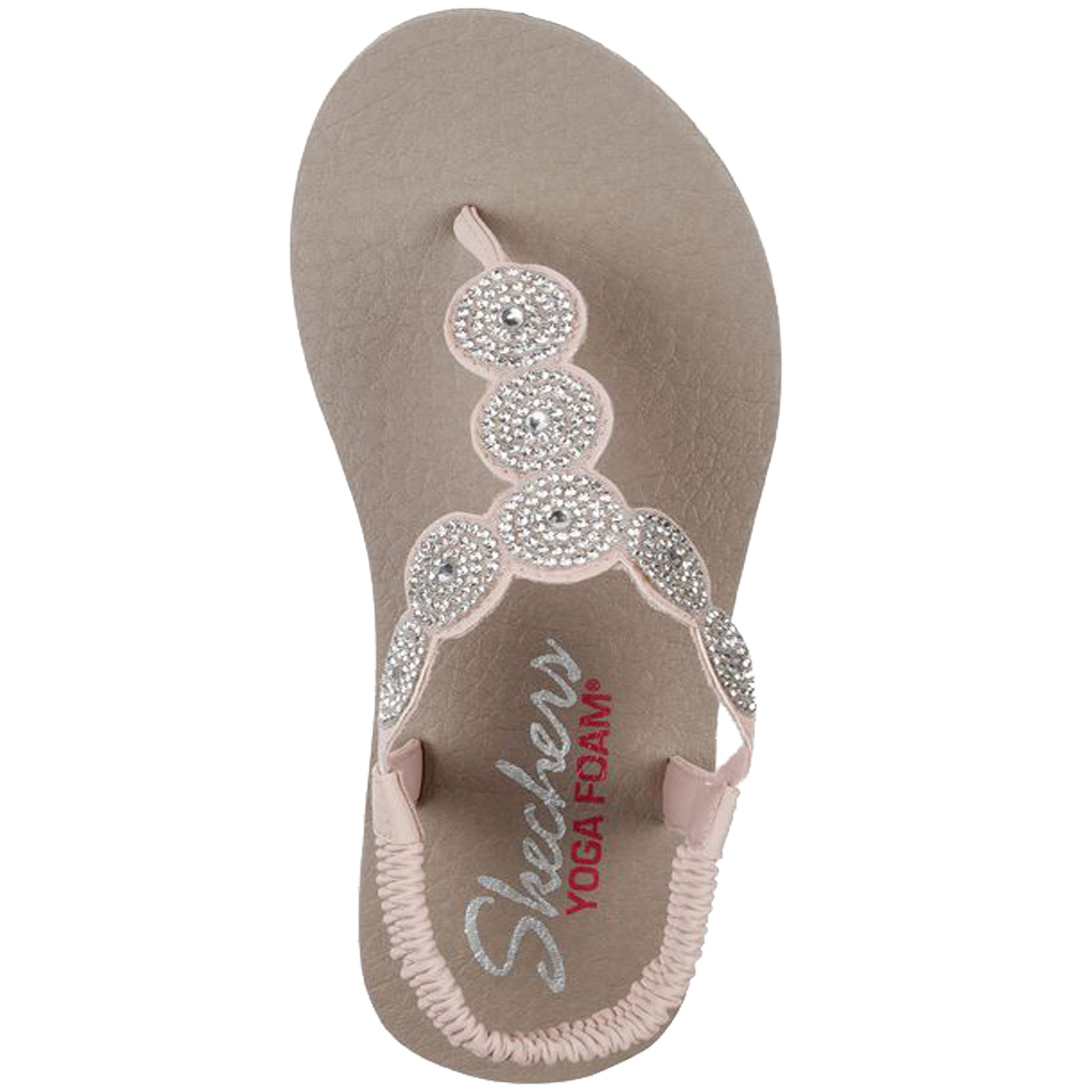 Skechers Women's 31755 Meditation Stars Sparkle Yoga Foam Thong