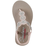 Skechers Women's 31755 Meditation Stars Sparkle Yoga Foam Thong Sandals ThatShoeStore