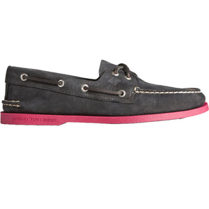 Sperry Men's A/O Authentic Original 2 Eye Black Red Casual Boat Shoes
