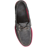 Sperry Men's A/O Authentic Original 2 Eye Black Red Casual Boat Shoes ThatShoeStore