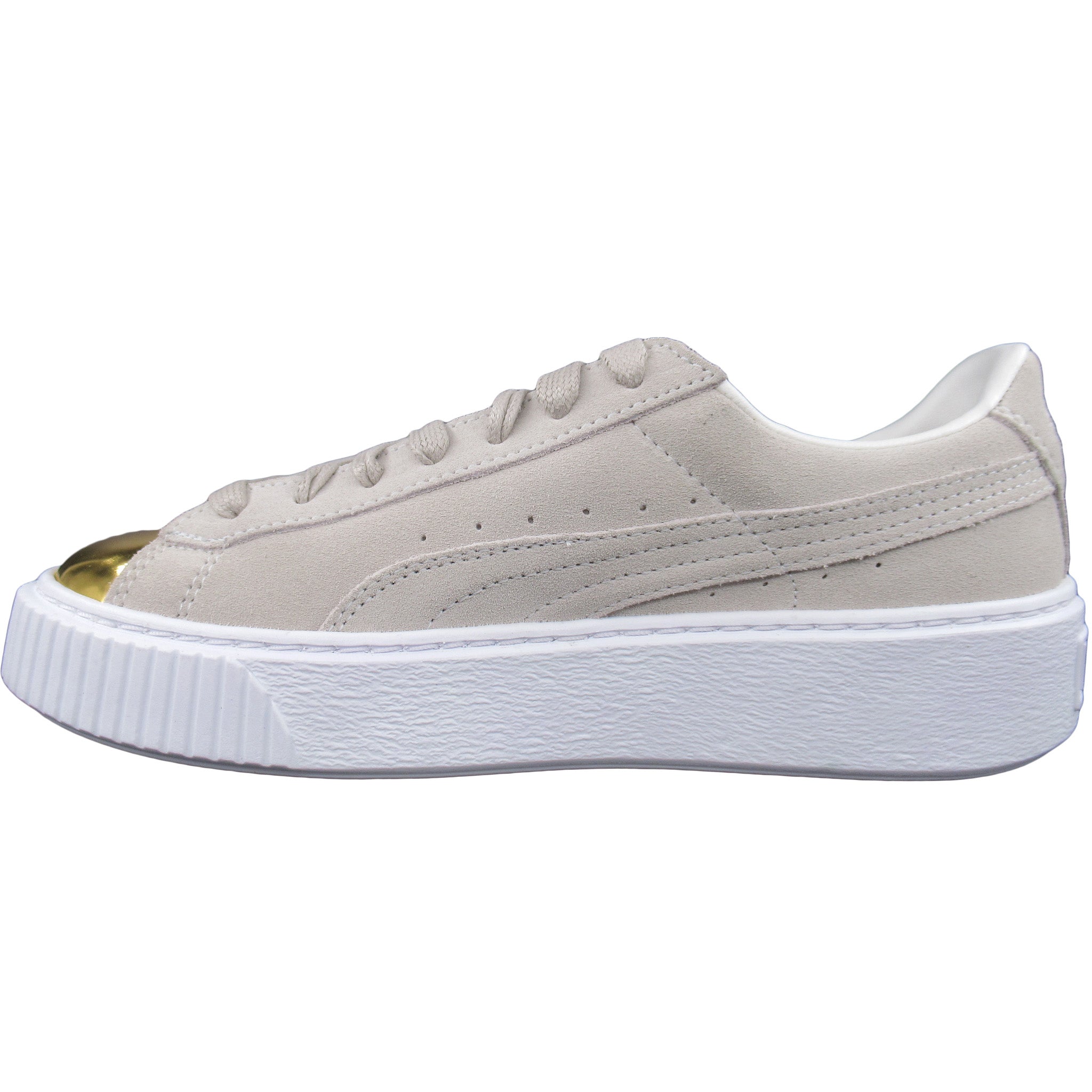 Women's Suede Platform Gold Shoes – Shoe and More