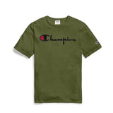 Champion Life Men's Heritage Tee, Flock 90s Logo T-Shirt ThatShoeStore