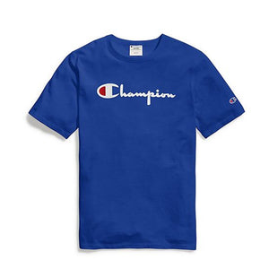 Champion Life Men's Heritage Tee, Flock 90s Logo T-Shirt