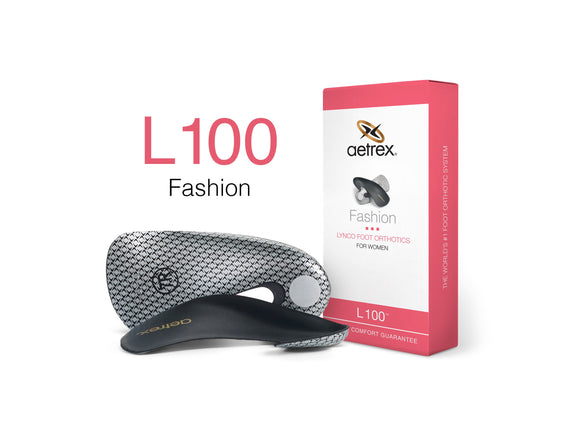 Aetrex Womens L100 Fashion Med High Arch Orthotic
