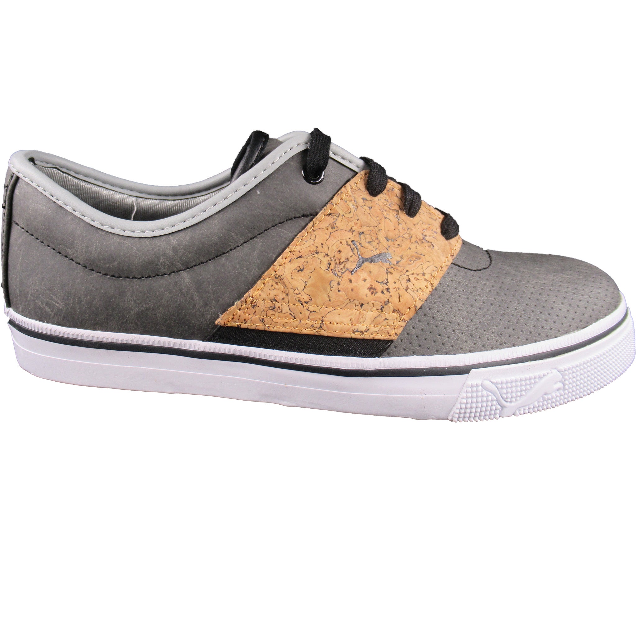 Puma Men's 357096 El Ace L Handcraft Black Limestone Gray Shoes – Shoe Store More