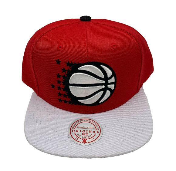 Mitchell & Ness Men's Orlando Magic Cardinal Red 2 Tone Hardwood Classics Snapback Hat